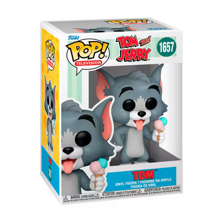 FIGURA POP TOM AND JERRY - TOM WITH ICE CREAM 9CM - Nuevo a Estrenar - Original FUNKO - Miniatura POP - Figura de Colección Funko - Colección Tom y Jerry  - Funko Tv Animated Series - 1