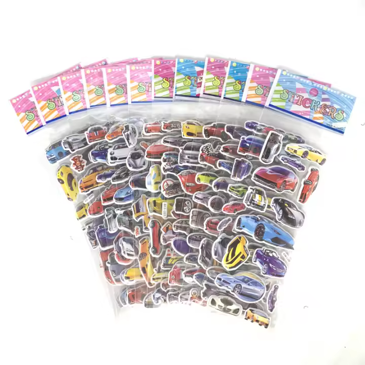 12 Hojas De Pegatinas 3D De Peces Marinos Para Niños Y Niñas Decoración De Álbum De Fotos Regalo Divertido Con Diseño De Dibujos Animados Marinos - 1