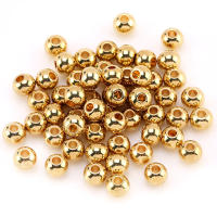 Bolas De Espaciador De Metal Dorado 304 Acero Inoxidable Liso Para Fabricación De Joyas Pulseras Y Collares DIY - details 3