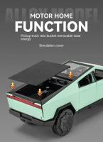 Modelo De Camión Tesla Cybertruck 1/24 Con Sonido Y Luz Vehículo De Montaña Para Niños Juguetes De Metal Y Plástico Regalo Ideal - details 7