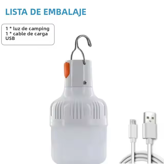 Lámpara Portátil LED Recargable USB Luz De Camping Exterior Emergencia Decorativa Para Hogar Luces Nocturnas Sin Químicos De Alta Importancia - 1