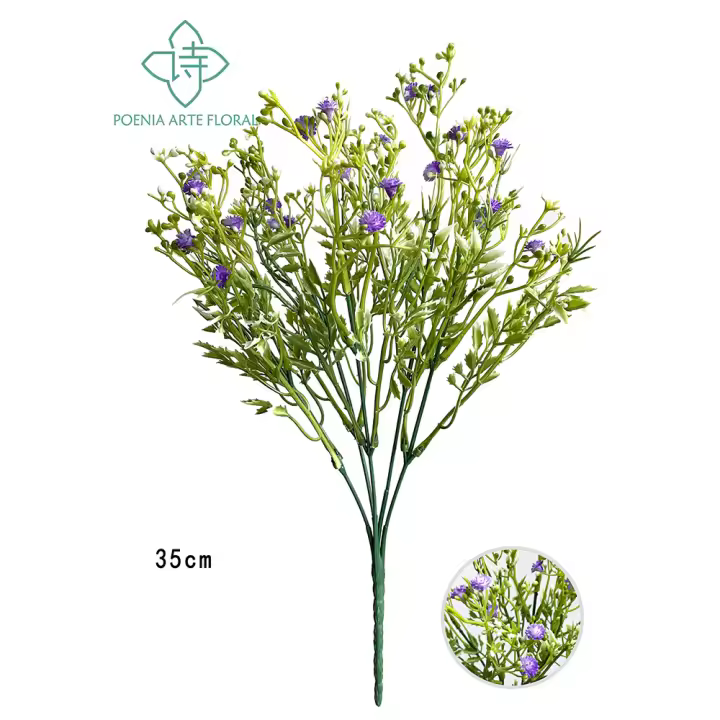 Poenia Arte Floral - Ramo Floral Decorativo Artificial 35cm - Pack de 3 - 1