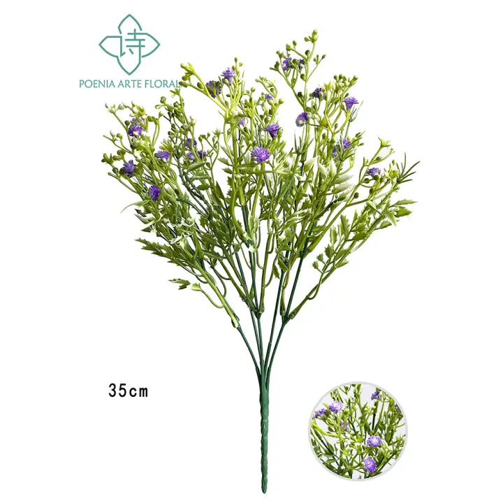 Poenia Arte Floral - Ramo Floral Decorativo Artificial 35cm - Pack de 3 - 1
