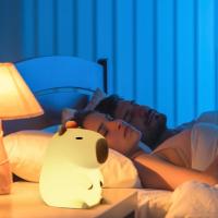 Lámpara De Noche De Silicona Capybara Para Niños Luz De Sueño USB Recargable Decoración Animal Táctil Luz De Mesa Para Dormitorio - details 1