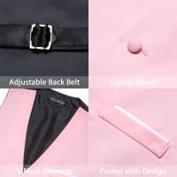 Chaleco De Seda Para Hombre En 20 Colores S-5XL Estilo Formal Sin Mangas Cuello Redondo Ajustado Para Todas Las Estaciones - details 9