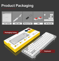 Teclado Mecánico De Juego E-YOOSO Z84 Slim Con Bluetooth 5.0 Y Cable USB 2.4G 84 Teclas Para PC Laptop Compatible Con Tablet - details 12