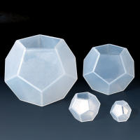 Molde De Silicona Para Resina Epoxy DIY Sideral Con Superficie En Corte De 5 Lados Lámpara De Esfera Micro Paisaje - details 15