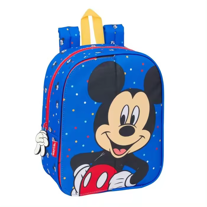 MOCHILA GUARDERÍA ADAPTABLE A CARRO INTERCAMBIABLE MICKEY GOOD DAY – PRÁCTICA Y RESISTENTE - 1