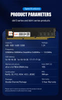 Memoria RAM DDR3 8GB 1600MHz Para PC Desktop Walram 1333 1600 1866MHz PC3 4GB 10600 12800U 240Pin 1.5V UDIMM Sin RGB - details 7