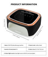 Lámpara LED UV Profesional Recargable Para Uñas Con Pantalla HD Y Secado Rápido Para Toda Polvos Y Gel Lámpara De Secado Inalámbrica - details 8