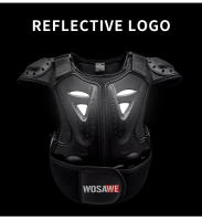 Chaleco De Armadura Para Niños WOSAWE Protector De Espalda Y Pecho Para Motocicleta Equipo De Protección De Motocross Con Esponja Antichoque - details 8