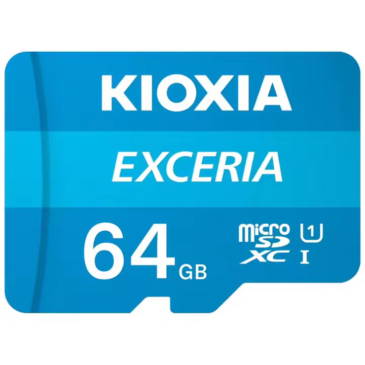 MICRO SD KIOXIA 64GB EXCERIA UHS-I C10 R100 CON ADAPTADOR - 1