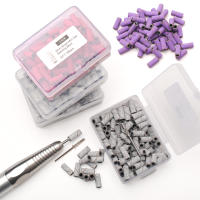 Kit De 100 Piezas De Bandas De Pulido Mini Para Uñas Con Mandril Y Brocas Eléctricas Accesorios De Manicura Herramienta Para Eliminar Piel Muerta - details 0