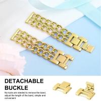 Correas De Reloj De Lujo Para Xiaomi Redmi Watch 5 Active/Lite/Xiaomi Watch S4 Compatible Con Samsung Galaxy Watch 7 6 5 4 Clásico 20mm 22mm Material De Acero Inoxidable Unisex - details 2