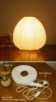 Lámpara De Mesa LED En Papel De Arroz Japonés Lámpara De Piso Con Trípode Para Decoración Creativa De Estudio Y Dormitorio - details 6
