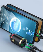 SEAMETAL Cargador De Coche 100W Alta Potencia Carga Super Rápida Doble Puerto Adaptador De Luz Del Cigarrillo Para iPhone Xiaomi Samsung - details 10