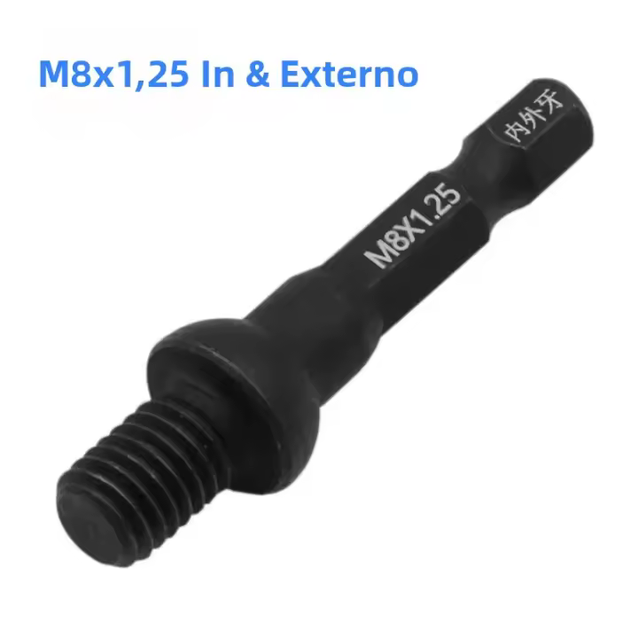 Adaptador De Destornillador Cuadrado Para Tiras De Hilo M6 M8 M10 Con Rosca Interna Y Externa Chincheta Self Attack De Acero Cromo-vanadio - 1
