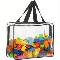 4pcs Bolsas De Almacenamiento Para Juguetes Grandes Bolsa De Viaje Impermeable Con Cierre De Cremallera Y Transparente Para Bloques De Construcción Y Rompecabezas - details 0