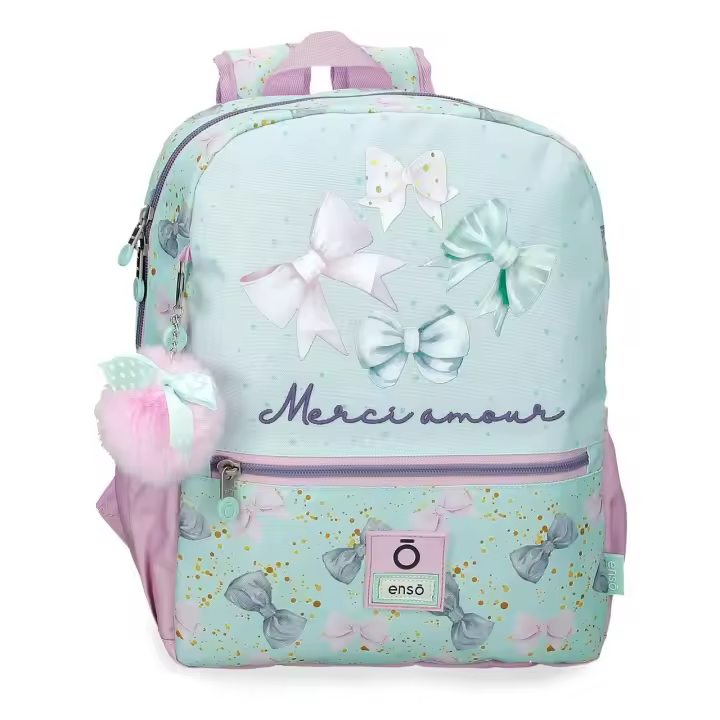Mochila de paseo Enso Merci amour 32 cm adaptable a carro - 1