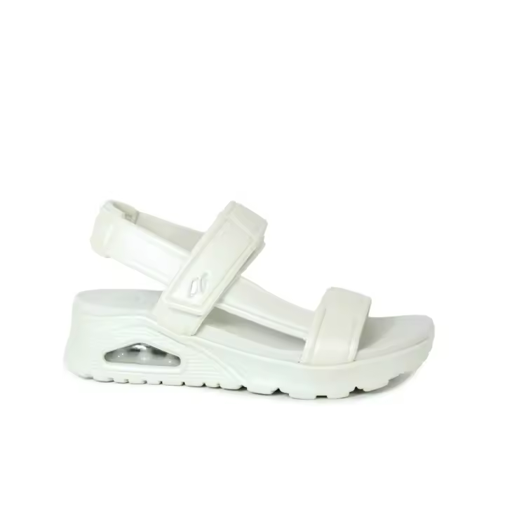 Sandalias Skechers blancas metalizadas con cámara de aire 120016 - 1