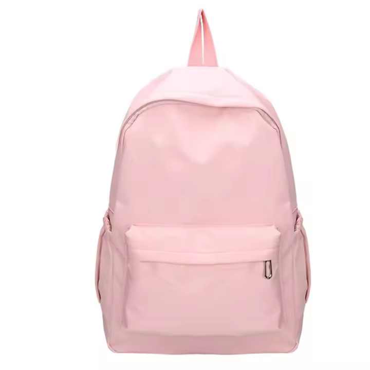 Bolso De Hombro Preppy En Color Sólido Bolsa Escolar De Nylon Bolsa De Deporte Y Viaje Para Mujeres Jóvenes Coreanas - 1