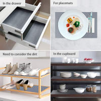 EVA Antideslizante Para Cajones Cubierta De Estante De Cocina Tapete De Cocina Protector De Mesas Para Armarios Moderno Ecológico - details 2