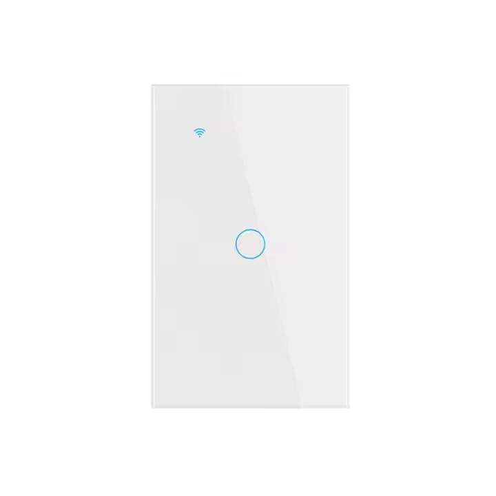 Interruptor Inteligente WiFi Aubess TUYA Para USA Sin Cable Neutro/O Con Cable Neutro 120 Tipo Panel De Pared Táctil Compatible Con Alexa Google Home - 1