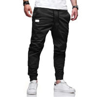 Nuevos Pantalones De Cargo Para Hombre Estilo Casual Color Sólido Talla Grande Joggers Tejidos Pantalones Rectos Para Deporte Y Ropa Casual - details 2