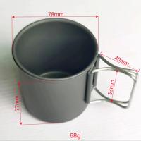 Taza De Café Para Camping Hikevictor 300ML Aluminio Ultraligera Con Manija Plegable Kit De Picnic Al Aire Libre Cocina De Viaje - details 4