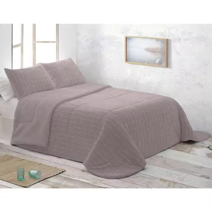 Edredón Comforter SH Reverso Borreguito + Fundas Cojin de 50x70 - 1
