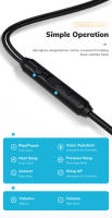 TOPK F20 Auriculares Inalámbricos 3.5mm HiFi Calidad De Sonido Con Micrófono Jack Type C Earphone Original De Alta Calidad Para Deporte - details 5