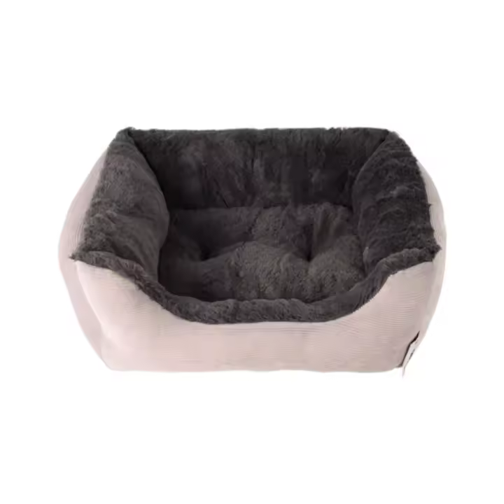 COTTECOTA-Cama cuna para Perros Grandes Medianos pequeño Sofá Esponjoso para Perros, Cama Rectangular para Perros, Camas para Perros, Tamaño multiple Cama Perro Ortopédica Grande, Colchón Perro gatos Lavable con funda - 1