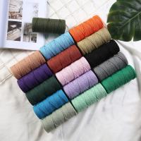 Cordón De Macramé 3mm 100m Algodón Natural Para Tejido Manual Colores Pared Colgante Tejido De Tela Tapestry Hecho a Mano - details 4