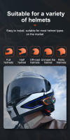 Y80 2X Intercomunicador De Casco De Motocicleta Bluetooth V5.3 Manos Libres Reducción De Ruido Impermeable 1000M Interfono Con Headset Inalámbrico - details 12