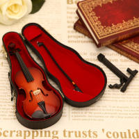 Mini Violín De Figura Elegante Y Retro Para Decoración De Habitaciones Y Estanterías Regalo Para Amantes De La Música Material De Resina - details 2