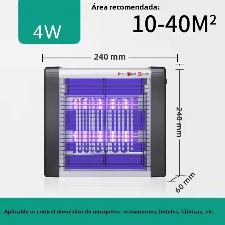 Lampara Repelente De Mosquitos UV LED Fotocatálisis 4W 6W 8W 10W Silenciosa Para Hogar Y Restaurante Trampa De Mosquitos - 1