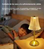 Lámpara De Mesa LED Recargable Con Sensor Táctil 3 Colores Dimmer Para Decoración De Habitación Hotel Bar Lámpara Atmosférica - details 2