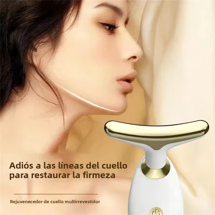 Dispositivo De Masaje Con Terapia De Luz LED Para Belleza Facial Cuello Y Corporal Herramienta De Cuidado De La Piel Operada Con Batería Regalo Perfecto - 1