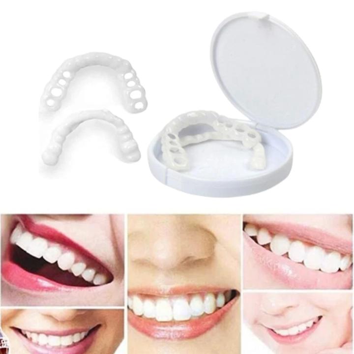 Conjunto De Dientes Postizos Para La Superficie Superior E Inferior (2 Pares) Comodidad Dentures Para La Salud Oral