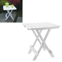 Mesa de jardín plegable Mesa auxiliar de plástico 45x43x50cm blanco - details 2