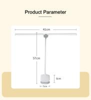 Lámpara De Lectura LED Doble Con Pinza Y Control Táctil Dimmer Protección Ocular Para Dormitorio Estudio Oficina - details 13