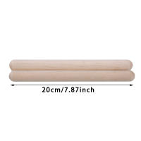 Claves Clásicas De Madera Para Batería Instrumento De Percusión Juguete Musical Para Niños Aprendizaje De Ritmos 20CM - details 0