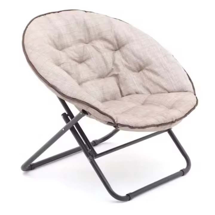 Silla de relajación plegable Papason, with Estructura de Hierro en Polvo EPOXI recuperto de MARRON, cojeto de poliéster. - 1