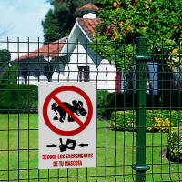 Protege-t - Letrero placa PVC "RECOGE LOS EXCREMENTOS DE TU MASCOTA" 30 X 20 o 30 x 40 - details 0