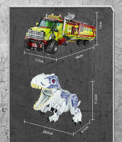 Kit De Construcción De Bloques De Dinosaurio Jurassic 523PCS Tyrannosaurus Rex Adventure Team Para Niños Y Adultos Juguetes DIY Regalos - details 6