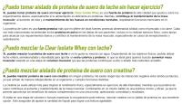 FULLGAS - Clear Isolate Whey (Aislado) - Polo de Limón - 500g - aspecto cristalino y sin sabor a lácteo. Materia prima Lacprodan® ClearShake (Arla Foods). Alto contenido en proteínas, sin grasa, fácil disolución y sin gluten. - details 8