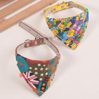 Collar De Gato PU Cuero Ajustable Con Bandana Accesorios Para Perros Pequeños Y Puppies Collar De Cuello Trigon Para Mascotas - details 4