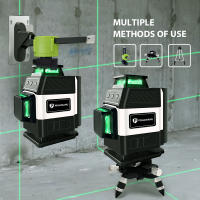 Pracmanu Mini 16 Líneas Nivel De Láser 4D Líneas Verdes Auto-Nivelado Horizontal Y Vertical Banda De Luz Verde Potente - details 2