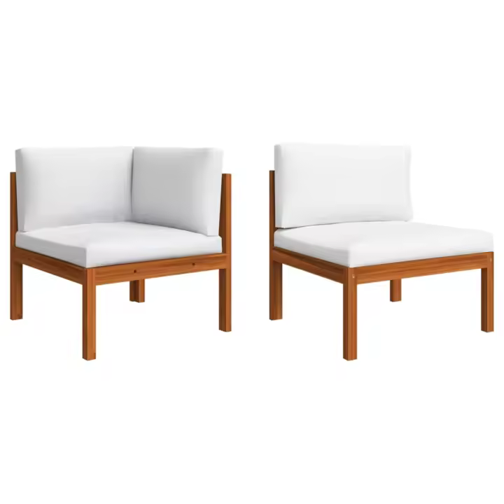 Muebles de Jardín 2 pzas con muebles de madera de acacia - 1