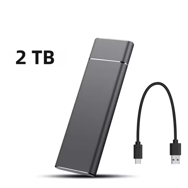 Disco Duro Portátil SSD externo de Alta velocidad 2TB/20TB/30TB Typo-C/USB 3,1 para PC portátil MAC compatible con MrLabel - 1